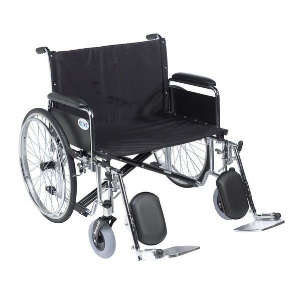 Drive Medical Sentra EC Heavy Duty Extra Wide Wheelchair - 30" Seat std30ecdfa-elr
